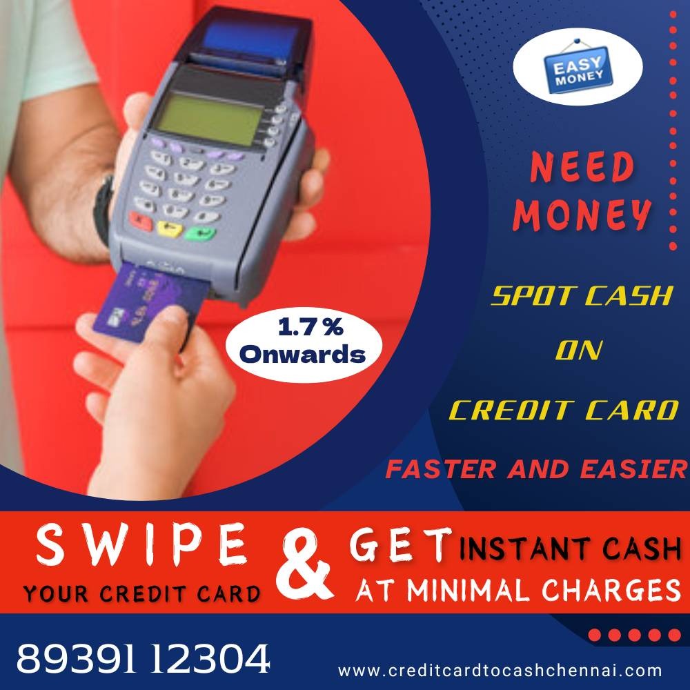 Credit Card to Cash in Chennai